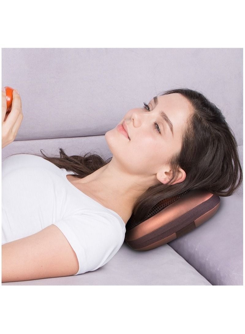 Massage pillow shiatsu Deep Kneading neck back shoulder Pillow Massager 4 rollers with heat for car, home, office