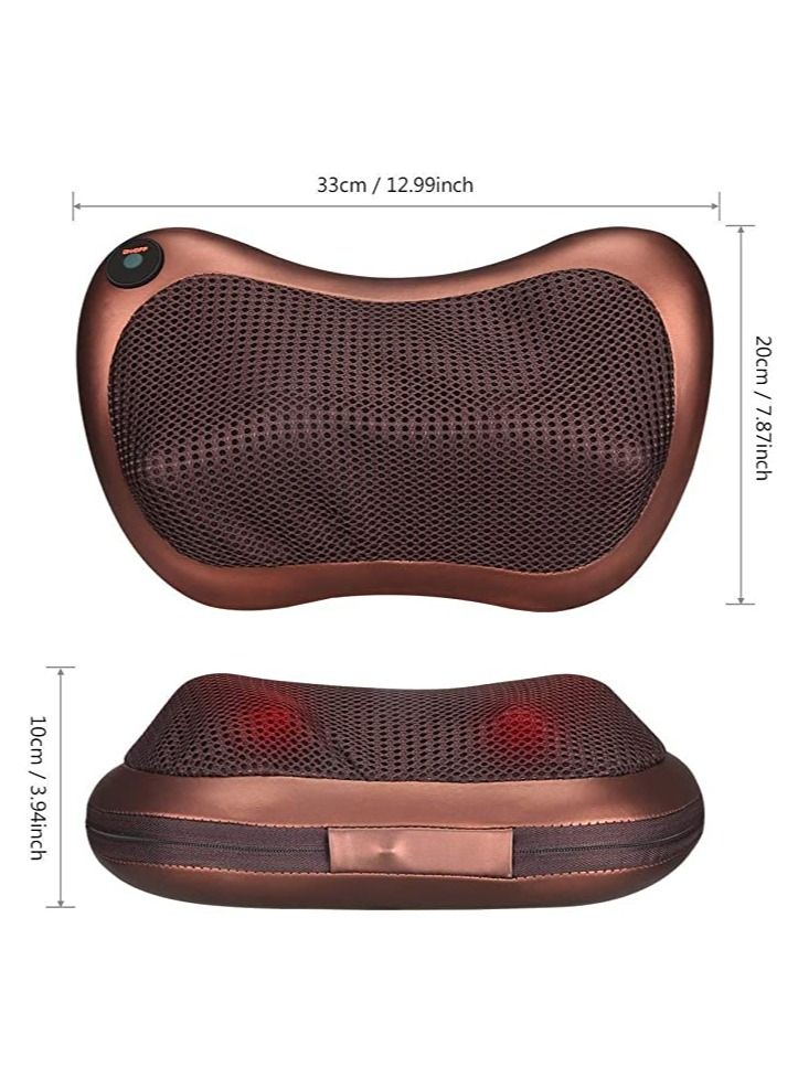 Massage pillow shiatsu Deep Kneading neck back shoulder Pillow Massager 4 rollers with heat for car, home, office