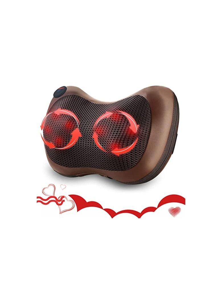 Massage pillow shiatsu Deep Kneading neck back shoulder Pillow Massager 4 rollers with heat for car, home, office