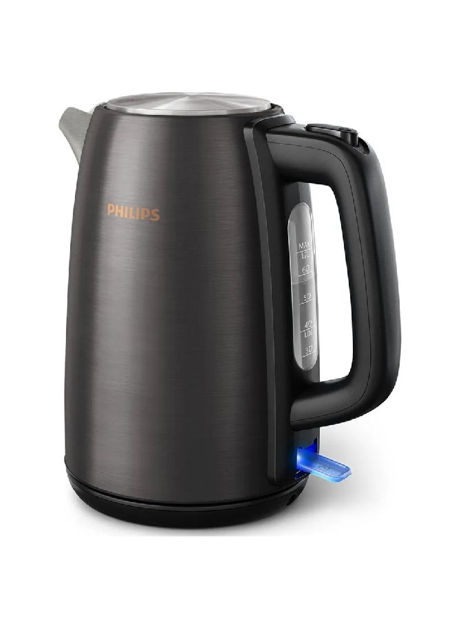 Corded Electric Stainless Steel Kettle 1.7 L 2200 W HD9352/31 Black