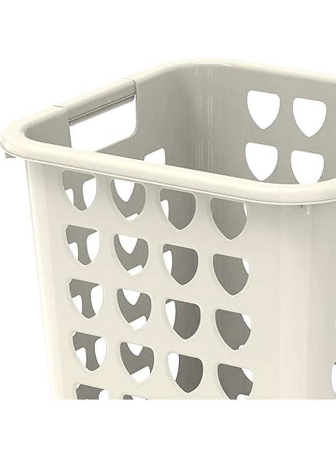Mini Laundry Basket- White 33Liters