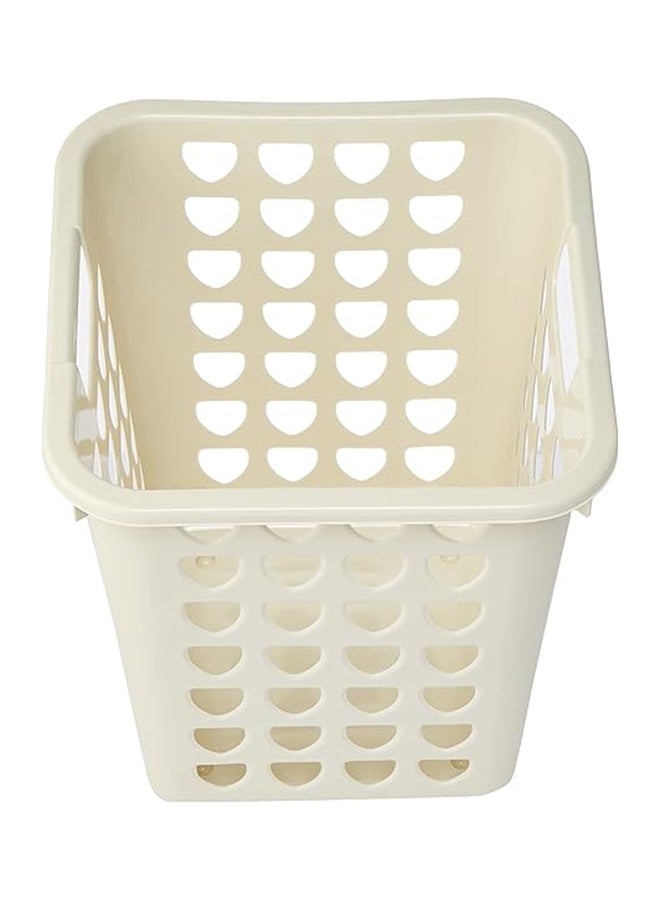 Mini Laundry Basket- White 33Liters
