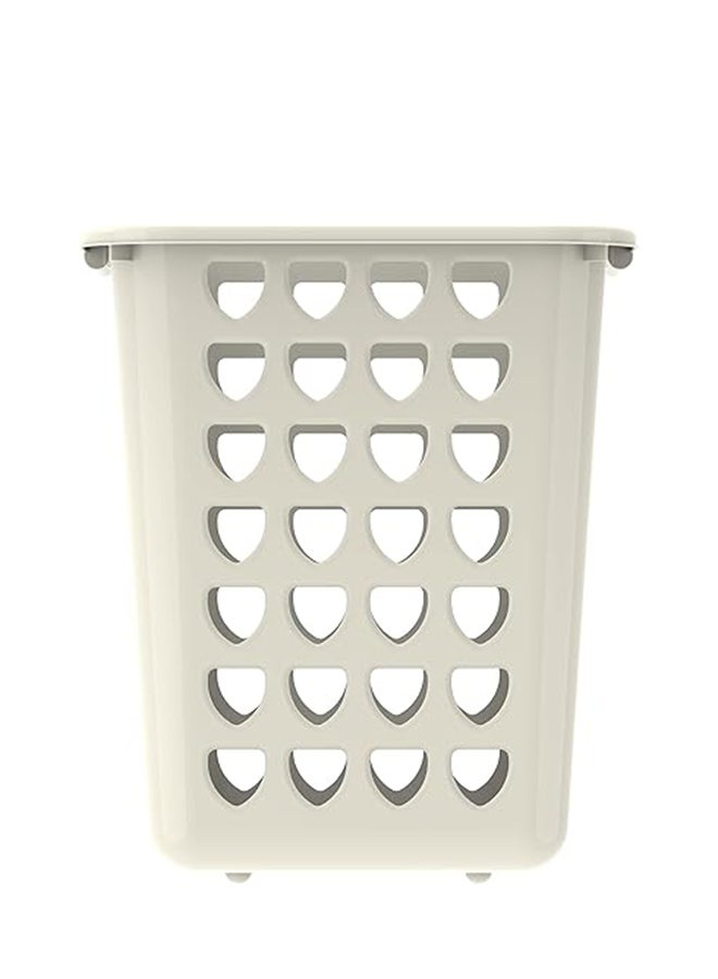 Mini Laundry Basket- White 33Liters