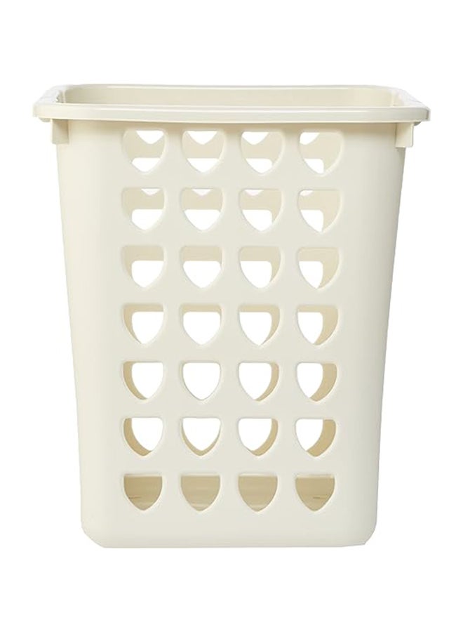 Mini Laundry Basket- White 33Liters