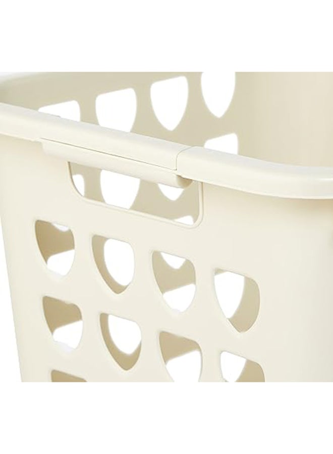 Mini Laundry Basket- White 33Liters