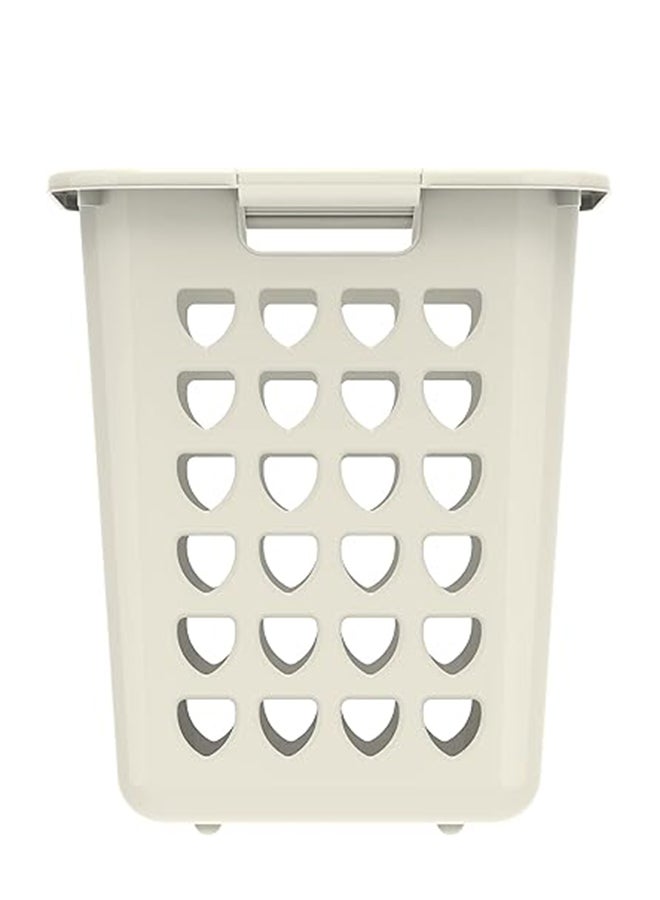 Mini Laundry Basket- White 33Liters