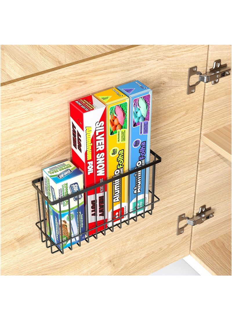 Adhesive Shower Caddy Basket Shelf, 2 PCS Cabinet Door Lid Organizer, Bathroom Organizer Shelves, Kitchen Storage Rack, No Drilling Wall Mounted Rustproof Shower Shelf for Inside Shower