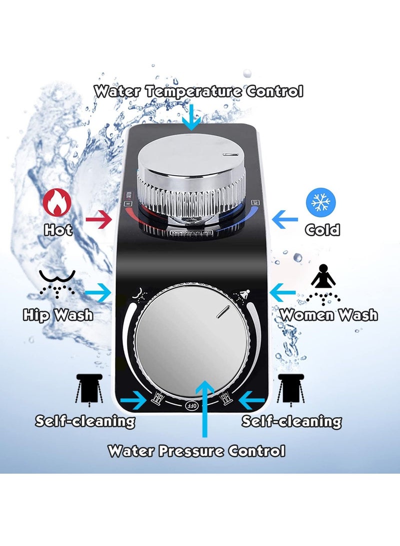 Toilet Seat Accessories Non-Electric Dual Nozzle Sanitary Bidet Toilet Adjustable Water Pressure Fresh Water Sprayer Easy To Install For Hygienic And Feminine Washing