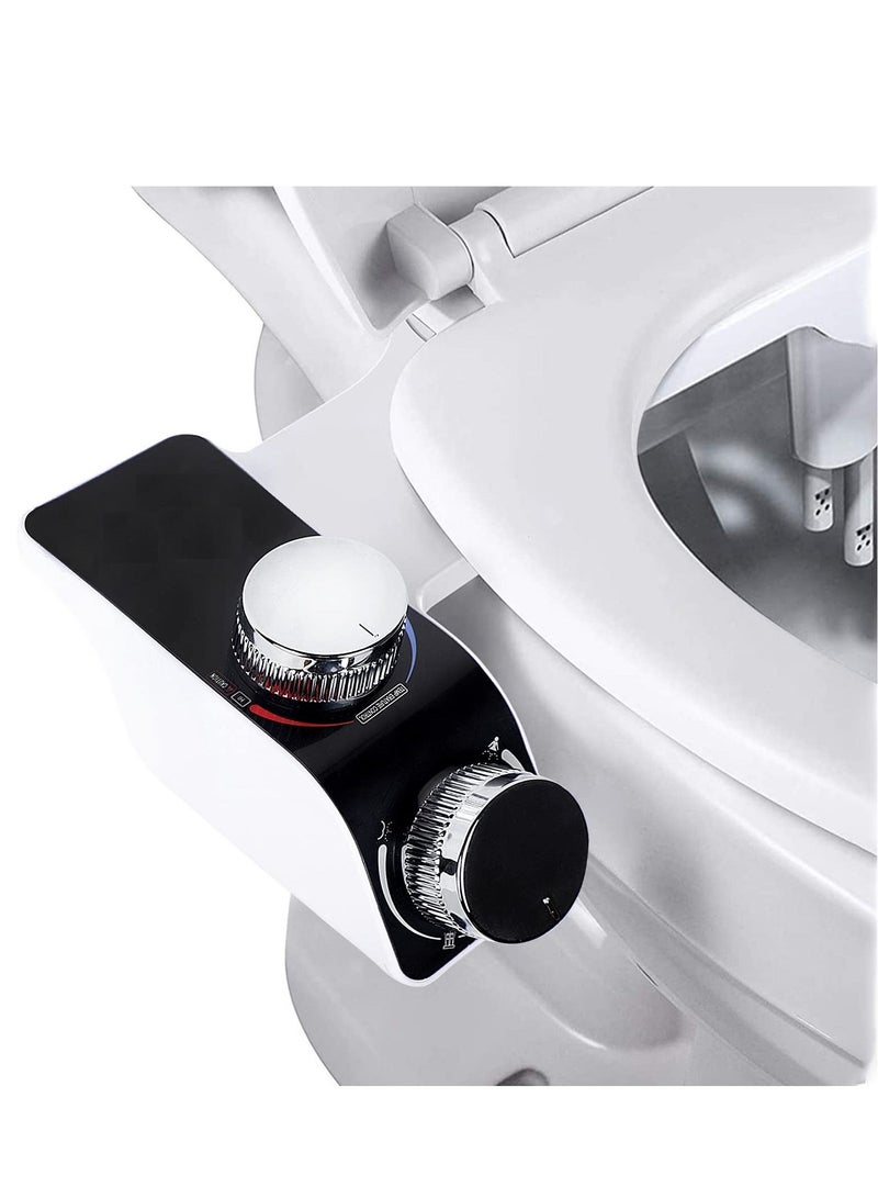 Toilet Seat Accessories Non-Electric Dual Nozzle Sanitary Bidet Toilet Adjustable Water Pressure Fresh Water Sprayer Easy To Install For Hygienic And Feminine Washing