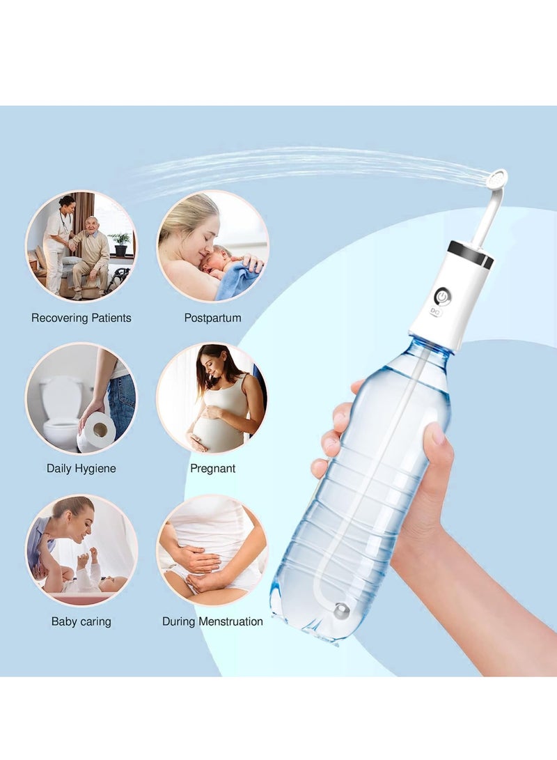 Portable Bidet for Travel, Electric Bidet Shattaf, Rechargeable Handheld Travel Bidet, 4 Level Pressure Toilet Bidet Sprayer with Travel Bag,  for Women,Infants, Hemorrhoid Patients, the Elderly