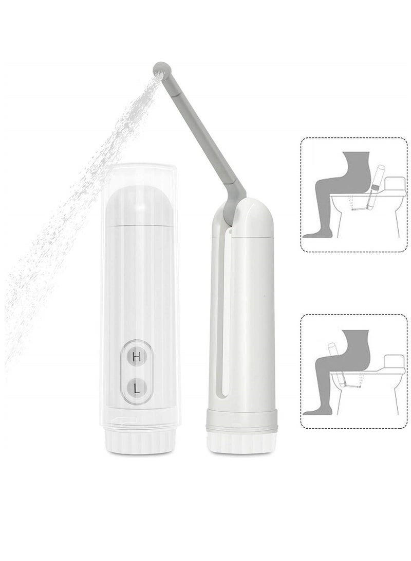 Portable Travel Bidet, IPX6 Waterproof Electric Bidet Sprayer with Automatic Decompression Film and Nozzle 180 Degree Adjustment