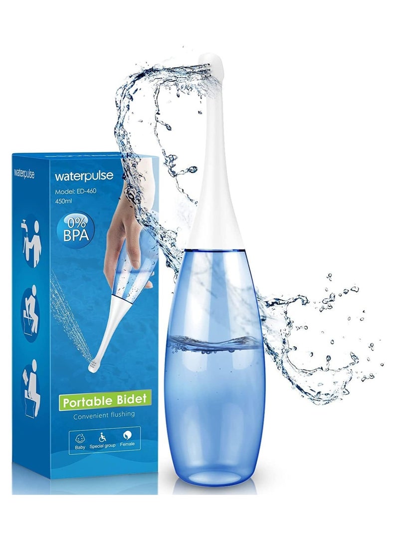 Portable Bidet Peri Bottle for Postpartum Care Peri Bottle for Postpartum Essentials 450ml Portable Bidet with Travel Bag for Travel Bidet