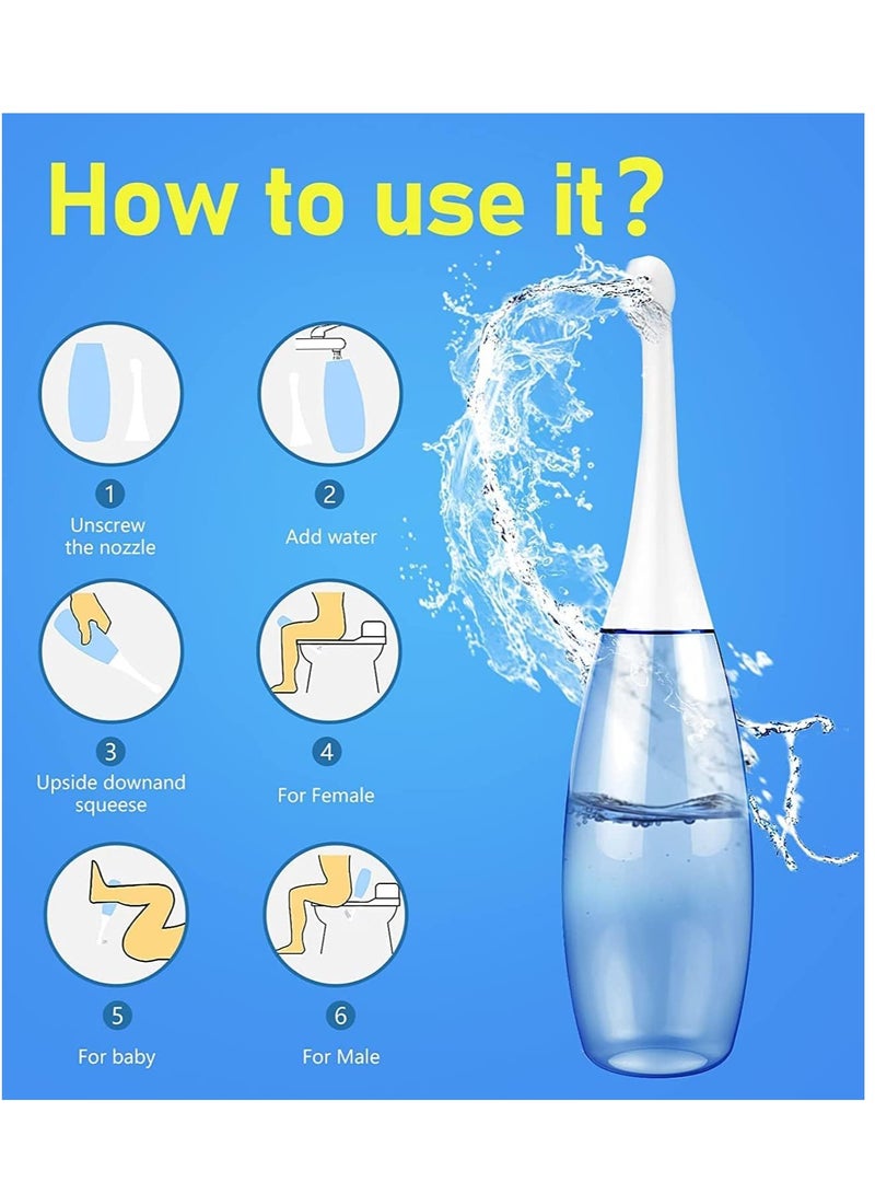 Portable Bidet Peri Bottle for Postpartum Care Peri Bottle for Postpartum Essentials 450ml Portable Bidet with Travel Bag for Travel Bidet