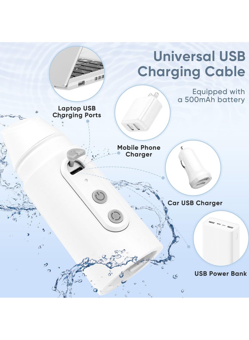 Portable Bidet Travel for Women and Man, Handheld Portable Bidet, Personal Hygiene, Hemorrhoid and Perineum Care, Soothing Postpartum, Electric Rechargeable with USB-C Cable, Three Pressure Options