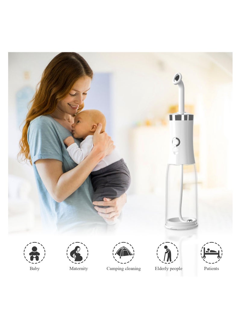 Electric Portable Bidet, Portable Bidet for Travel, 1 Nozzles Bidet Rechargeable, Level 4 Mode for Personal Cleaning, Indispensable for Soothing Postpartum, Infant, Hemmoroid and Perineal Care