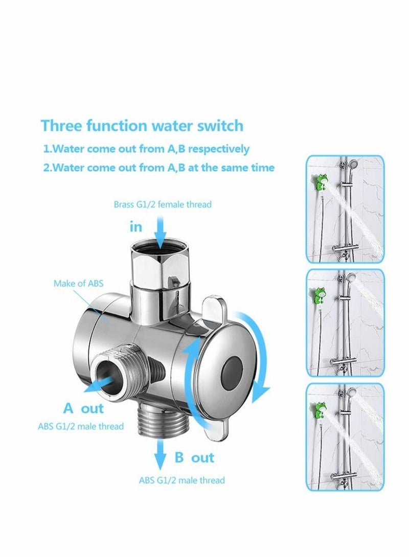 Children's Handheld Shower Head,Cartoon Water Flow Spray Shower Head Baby Kids Toddler Bath Bathing Accessories (Showerhead+Bracket+Hose+Diverter)