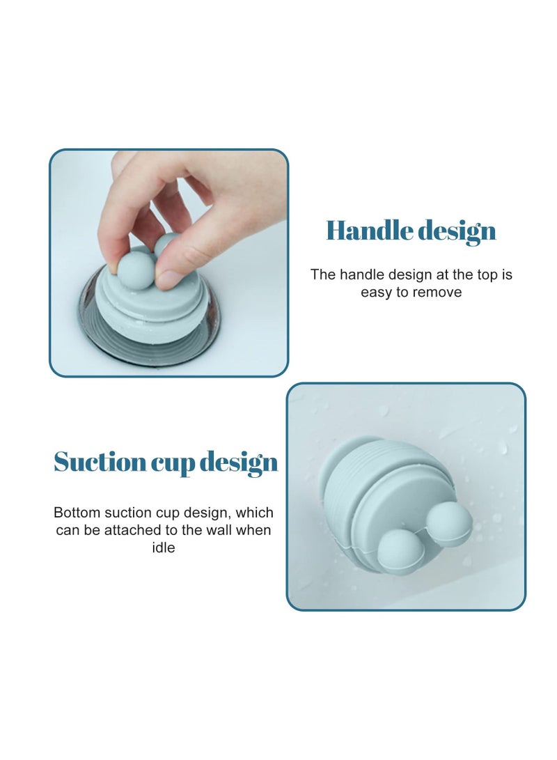 Bathtub Stopper, 2 Pcs Universal Silica Gel Drain Stopper, Drain Stopper Plugs for Kitchen, Bathtub, and Sink Drains