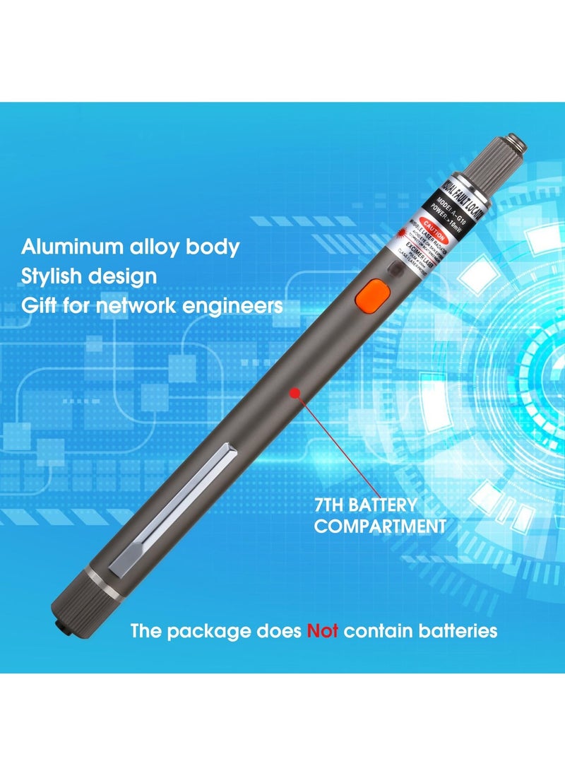 1pc 10MW 10KM Visual Fault Locator Fiber Optic VFL Fiber Optic Cable Tester with 1pc Singlemode 9/125um FC Male to LC Female Adapter