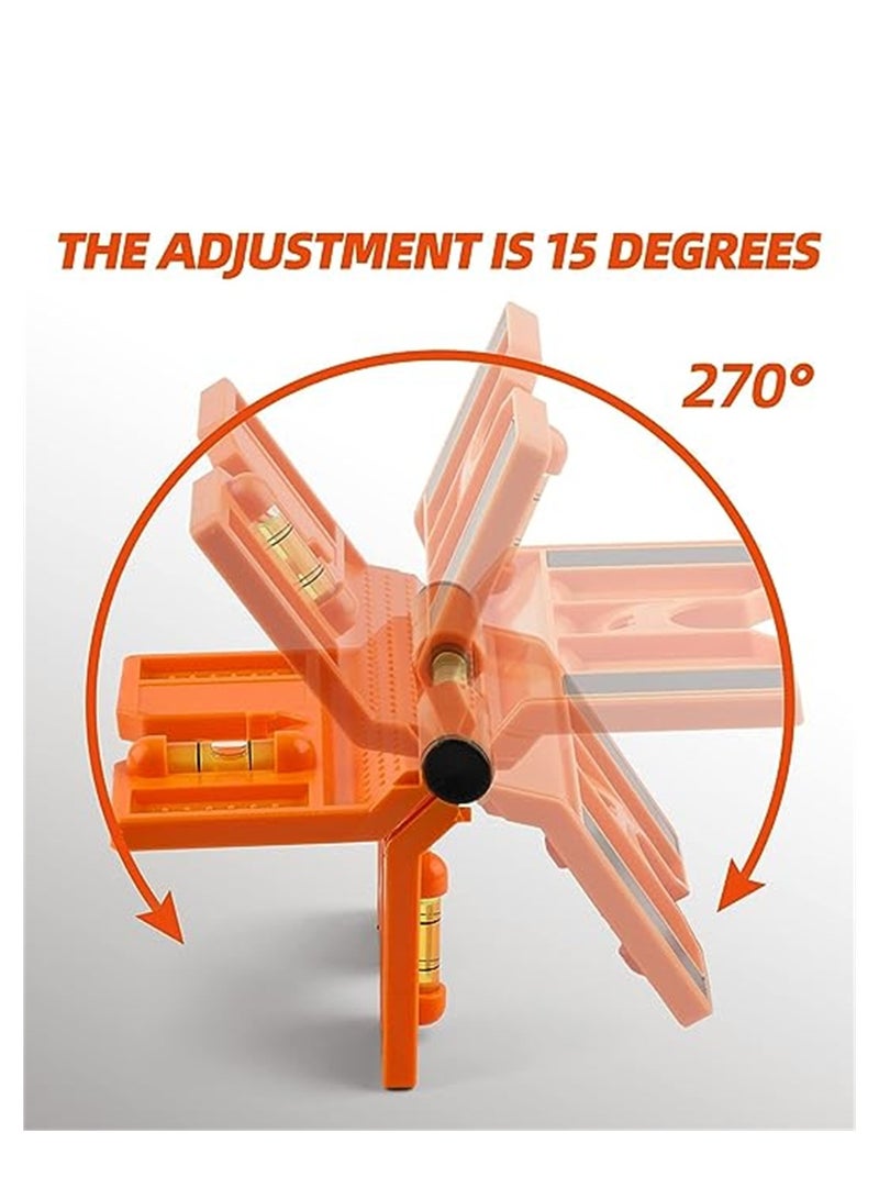 Magnetic Post Level with Elastic Loop Portable Foldable Spirit Level for Hands-free Convenience Ideal for Construction and Carpentry