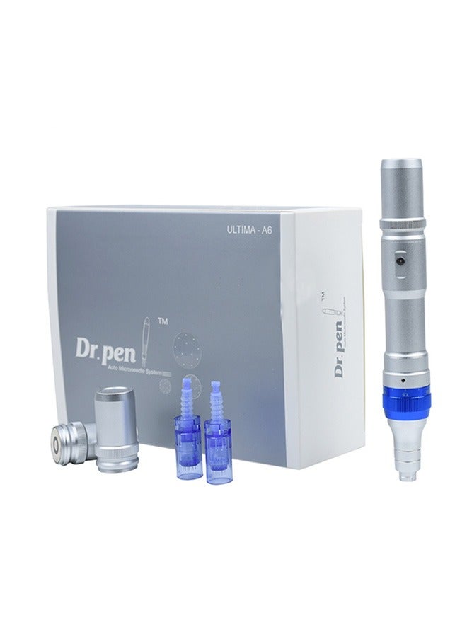 Dr. Pen A6 Professional Microneedling Pen Silver/Blue