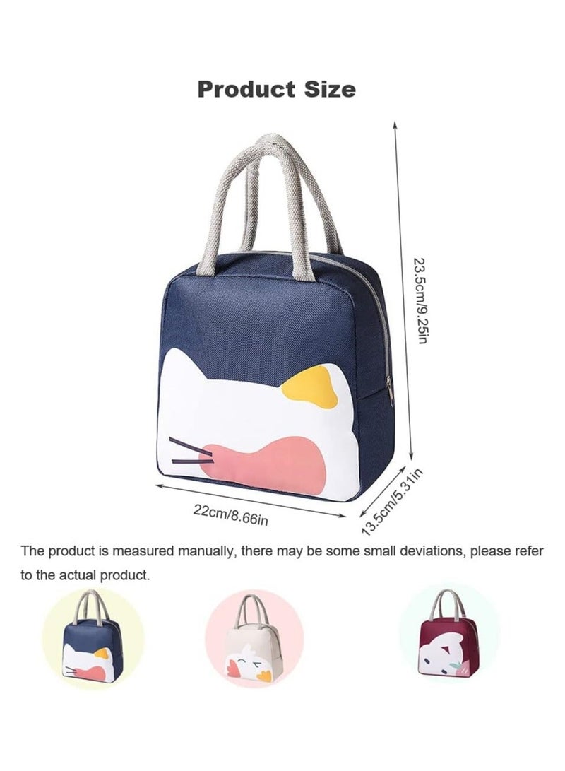 Insulated Lunch Bags for Women, Fashion Cartoon Thermal Refrigerated Waterproof Organizer Bags, Tote Box Containers Adult Kids Girls Boys Men School Travel