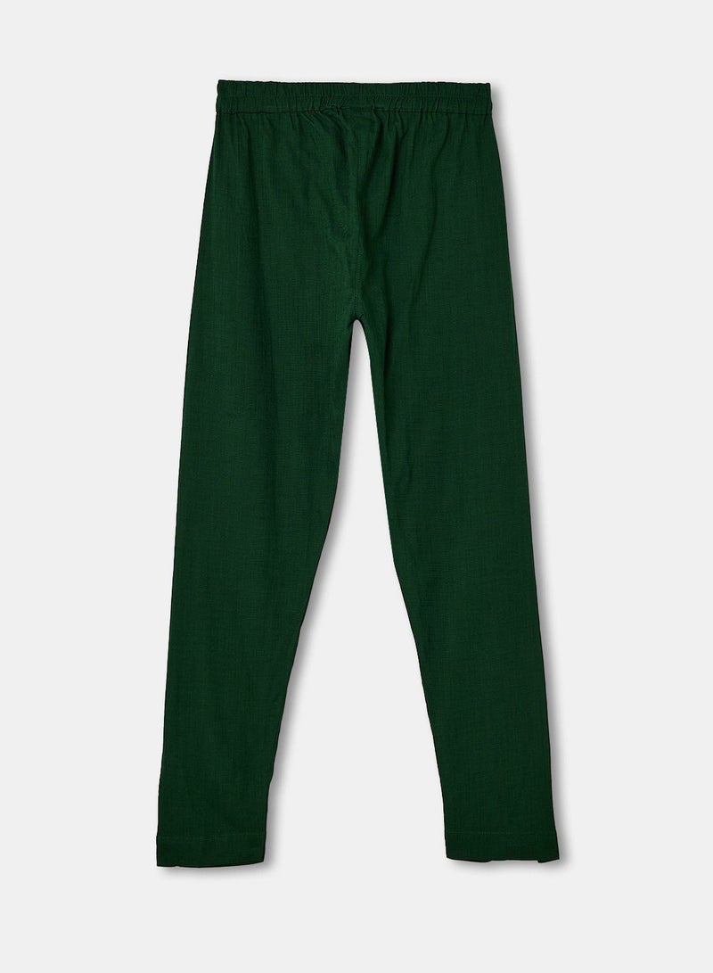 Trendy Elastic Waist Ethnic Pants