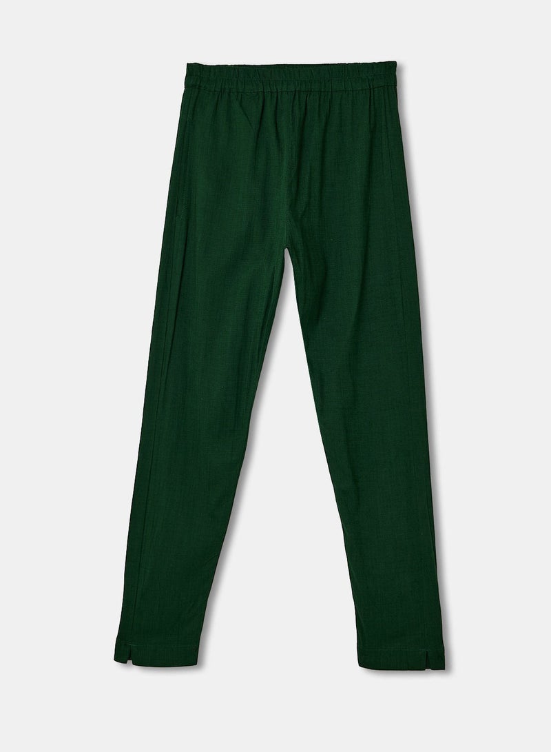 Trendy Elastic Waist Ethnic Pants