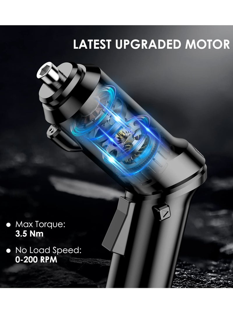 Electric Screwdriver Set Rechargeable Electric Screwdriver With 106 Piece Bit Rotatable Handle LED Light Carrying Case Home Repair Tool Set