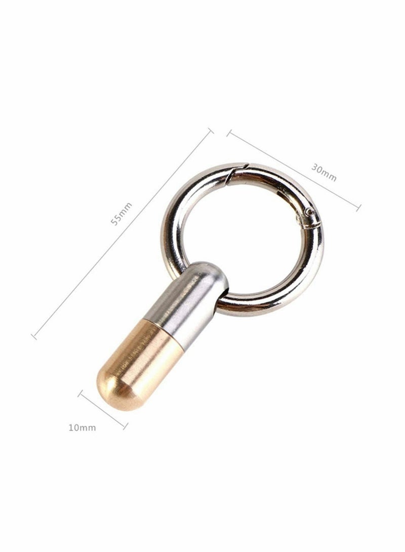 Tiny Cutting Tool Portable Capsule Cutter with Keychain Ring Sharp Tool EDC Gadgets for Unpacking Cartons Stripping Stickers Splitting Pills Opening Cans