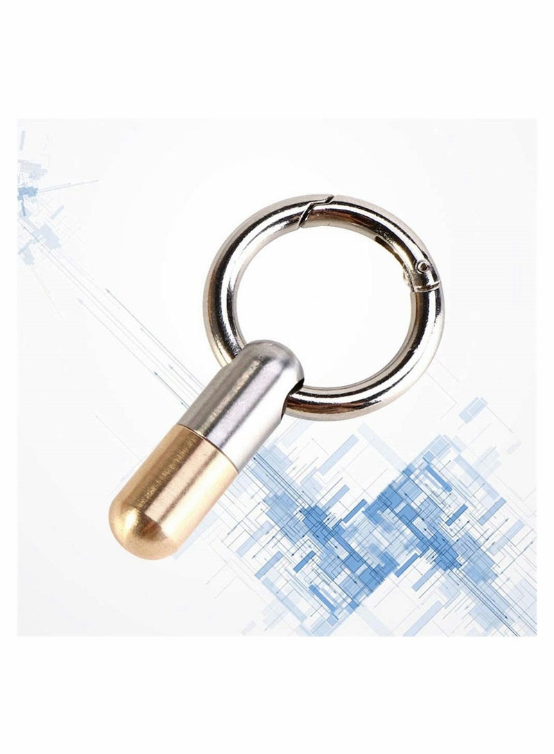 Tiny Cutting Tool Portable Capsule Cutter with Keychain Ring Sharp Tool EDC Gadgets for Unpacking Cartons Stripping Stickers Splitting Pills Opening Cans