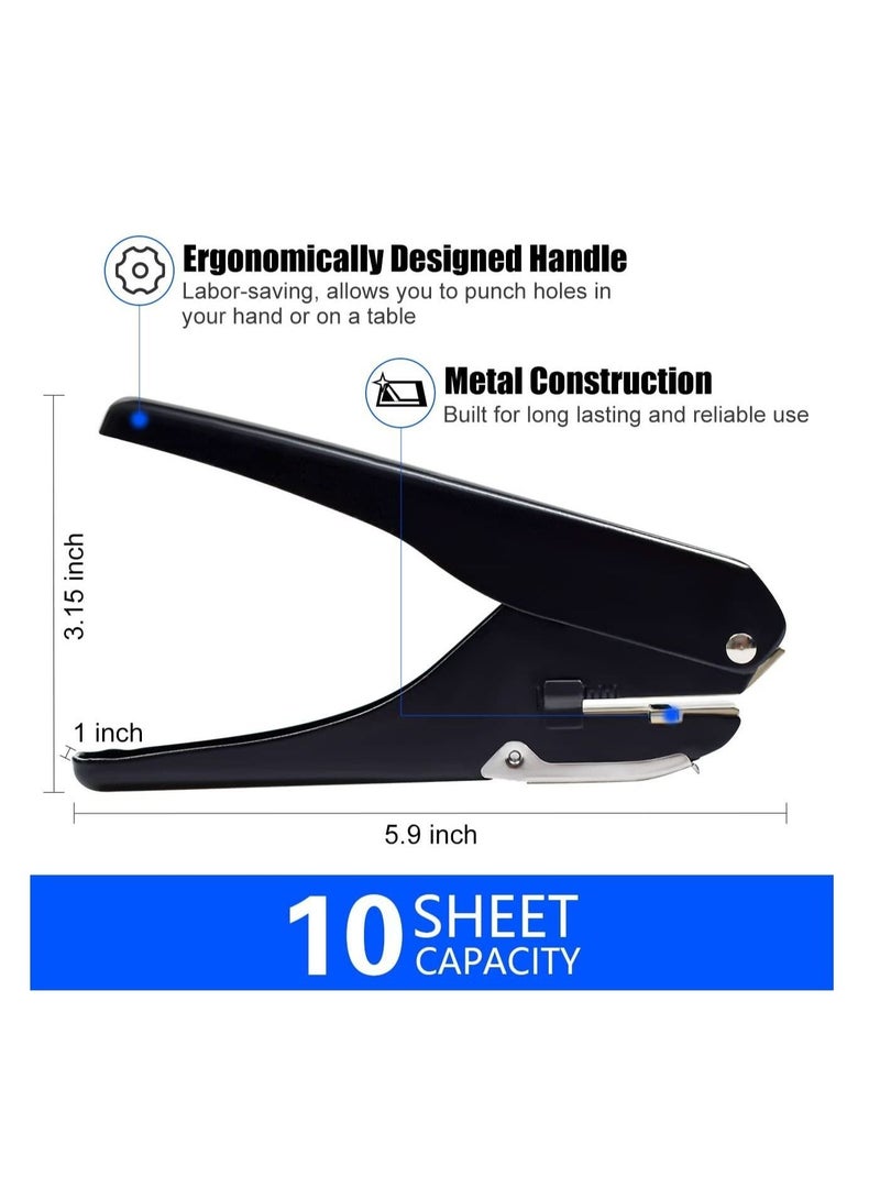 Slot Puncher, Badge Hole Punch for Id Card, PVC Slot and Paper, Heavy-Duty Hole Punch for Pro Use(Elliptical Aperture: 0.6 x 0.16 inch)