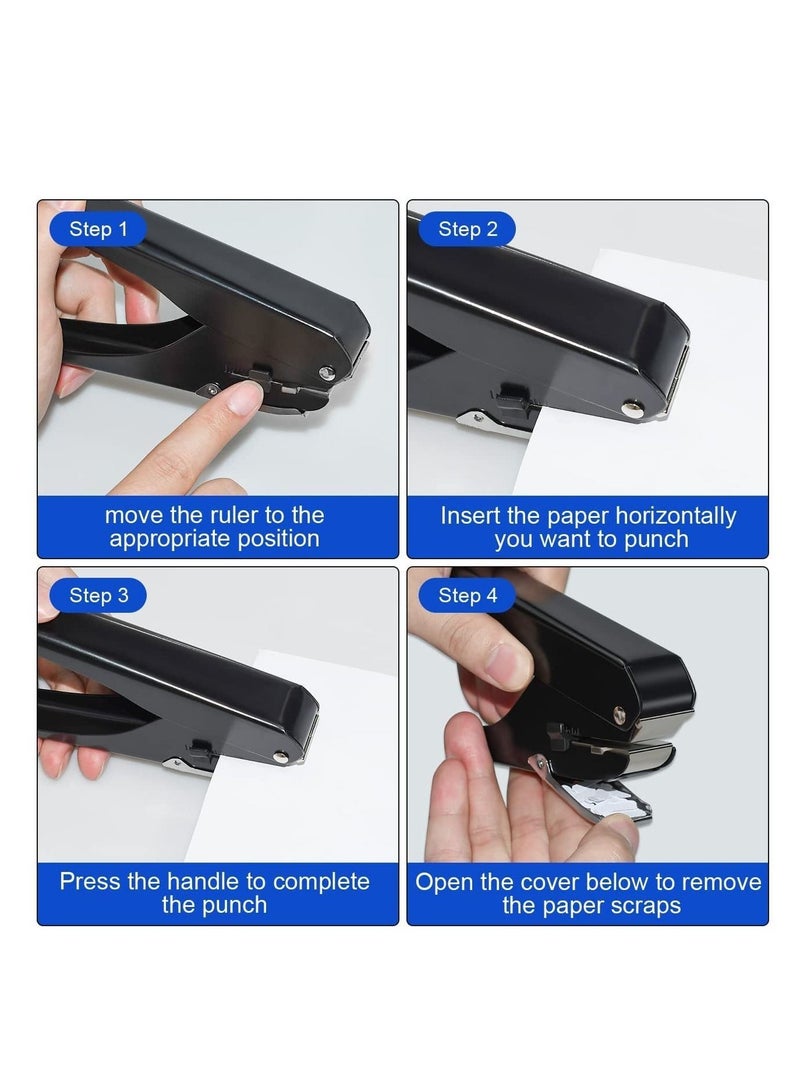 Slot Puncher, Badge Hole Punch for Id Card, PVC Slot and Paper, Heavy-Duty Hole Punch for Pro Use(Elliptical Aperture: 0.6 x 0.16 inch)