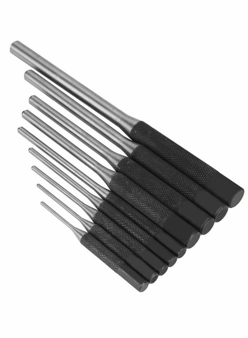 Roll Pin Punch Set, 9 Pcs Center Punch Set with Storage Pouch, 40CR Steel Removing Repair Tool Metal Pin Punch