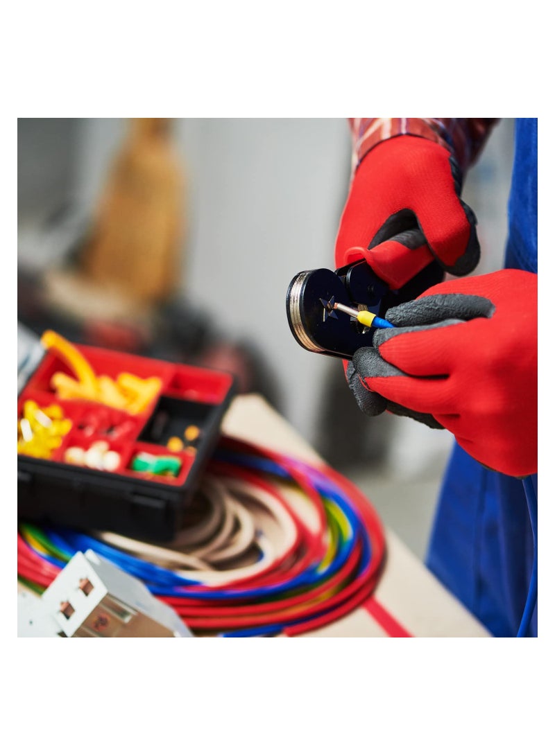 Ferrule Crimping Tools Wire Pliers - 1250 PCS Wire Ferrules with Crimpers Pliers Kit for Electricians, Adjustable Ratchet Tools with Terminals Connectors 0.25-10 mm² (AWG 23-7)