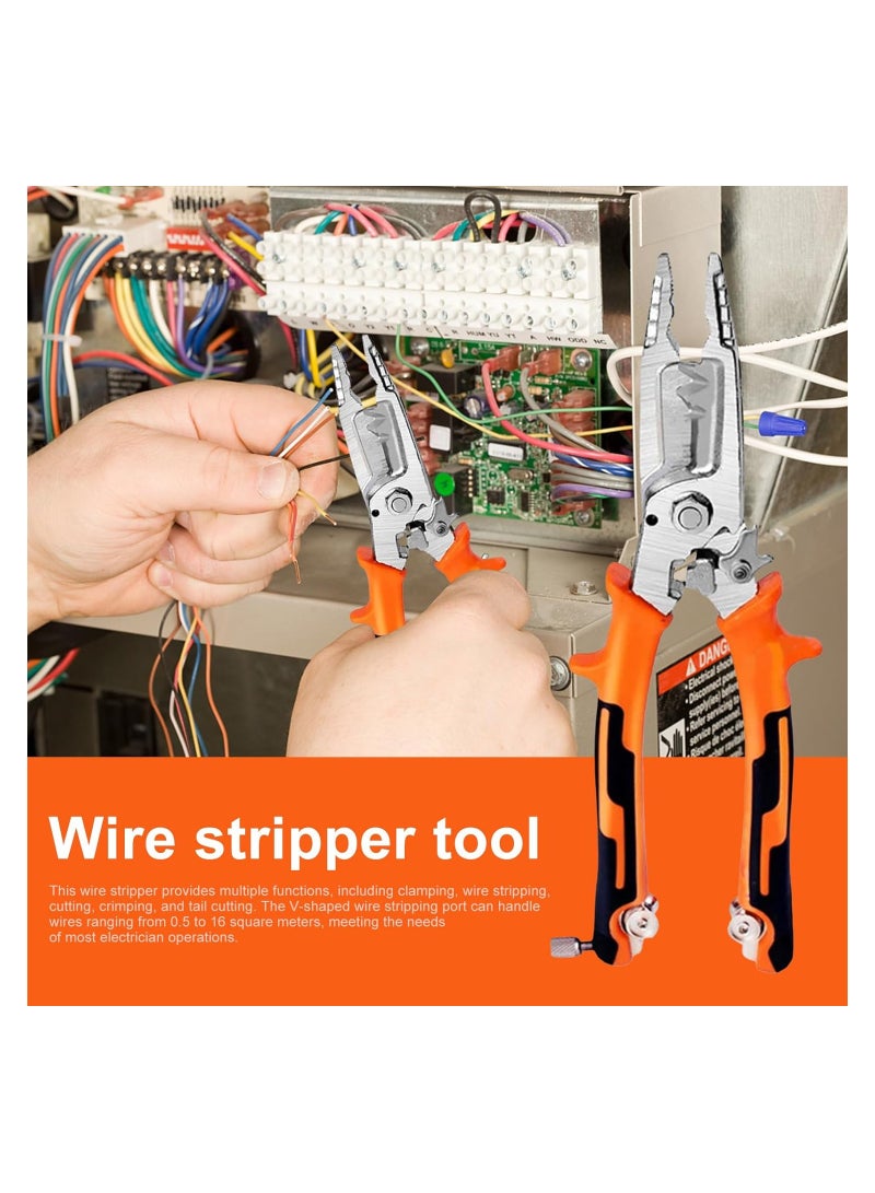 Wire Stripper Cutter Wire Crimping Tool Automatic Wire Stripper Wire Cutter Wire Crimper Cable Stripper Wiring Tools and Multi-Function Hand Tool