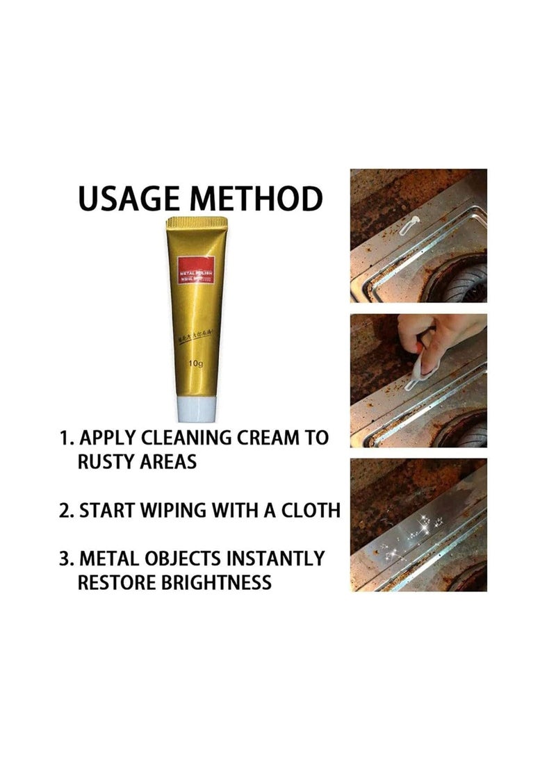 SYOSI, Instashine Metal Polishing Cream, Metal Rust Removal Cream, Jewelry Cleaner, Polishing Cleaning Cream, Multifunction Rust Remover