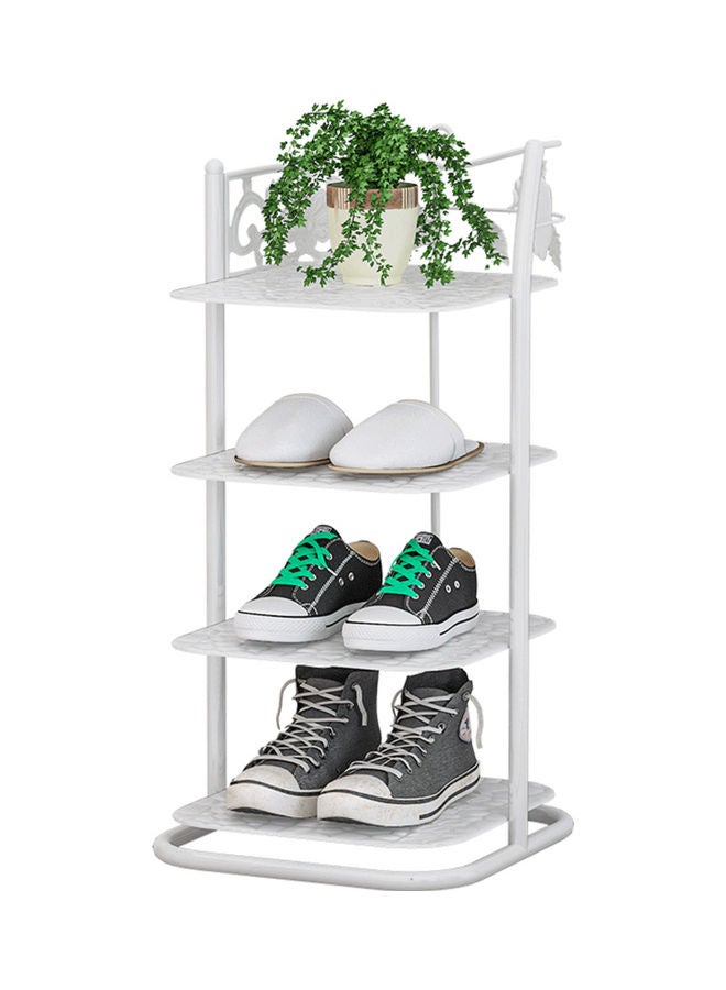 Multifunctional 4-layer Storage Rack White