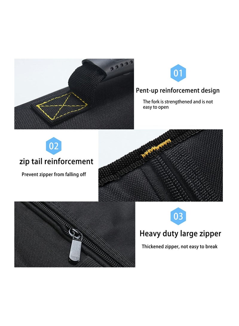 13 Pockets Tool Roll Wrench Roll Pouch, Tarp Wrench Roll Organizer, Portable Tool Pouch for Electrician, Plumber, Carpenter, or Mechanic