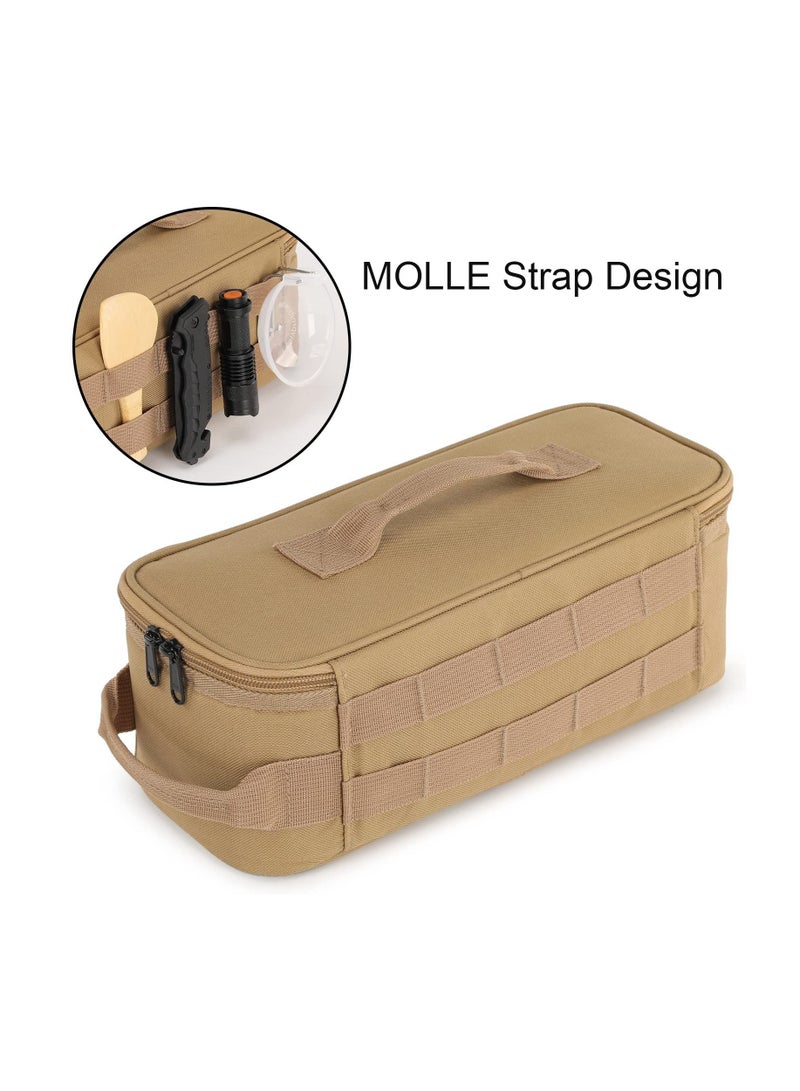 Molle Pouches, Tactical Camping Storage Bag, Camping Storage Bag with Handles, Portable High Capacity Tactical Pouch for Camping Hiking Travel  Camping, Trunk Organizer