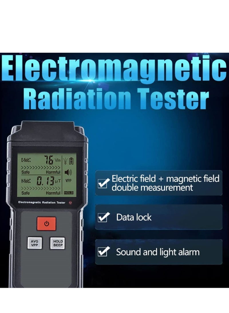 Portable Geiger Counter Nuclear Radiation Detector, Digital Dosimeter Monitor with High Sensitivity and Alarm, Nuclear Radiation Detection Device