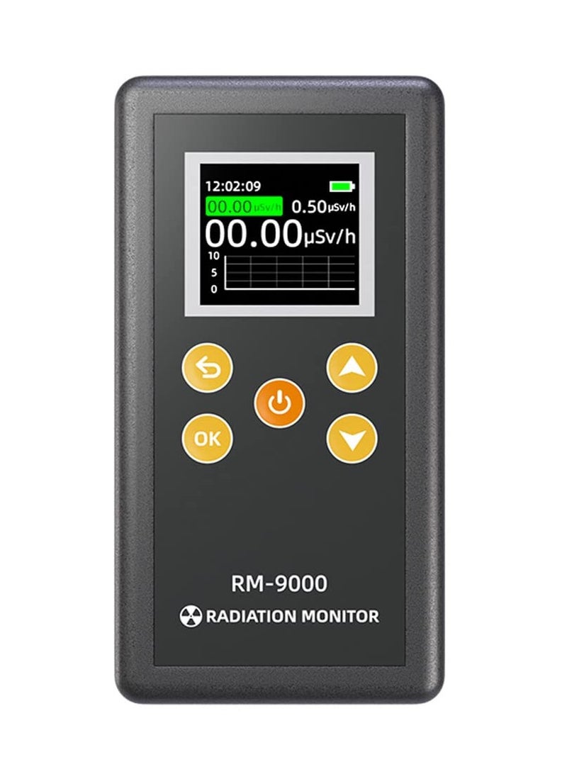 Handheld Geiger Counter Nuclear Radiation Detector, High Accuracy Beta Gamma X-ray Nuclear Radiation Dosimeter, Portable Radiation Monitor with LCD Display