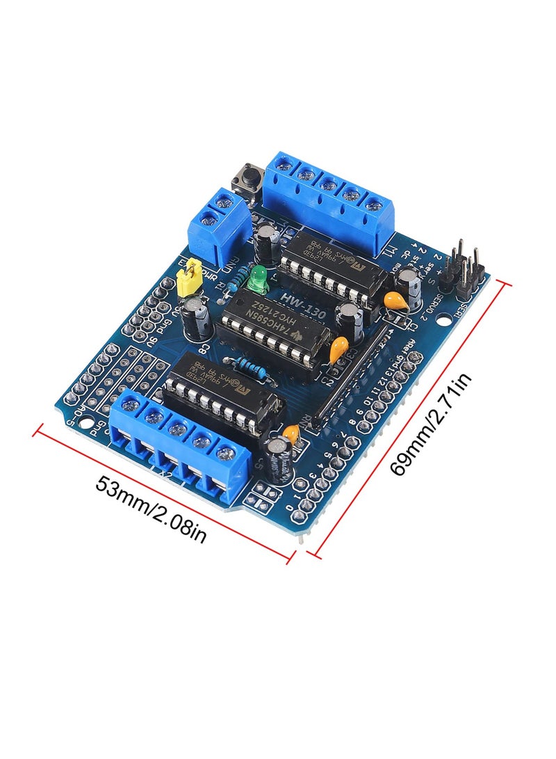 2 Pcs DC Motor Drive Expansion Boards, L293D Motor Drive Shield Stepper for Arduino
