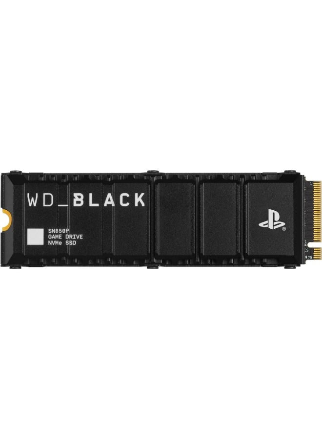 2TB SN850P NVMe M.2 SSD Officially Licensed Storage Expansion For (PS5) Consoles - Up to 7,300MB/s, With HeatSink (WDBBYV0020BNC-WRSN) 2 TB