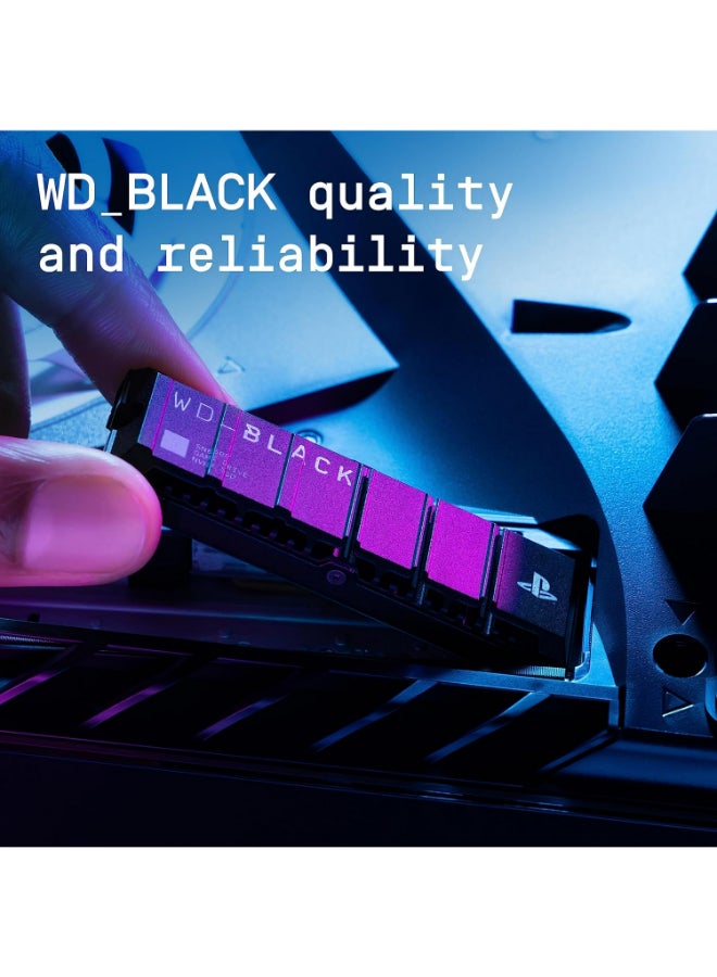 2TB SN850P NVMe M.2 SSD Officially Licensed Storage Expansion For (PS5) Consoles - Up to 7,300MB/s, With HeatSink (WDBBYV0020BNC-WRSN) 2 TB