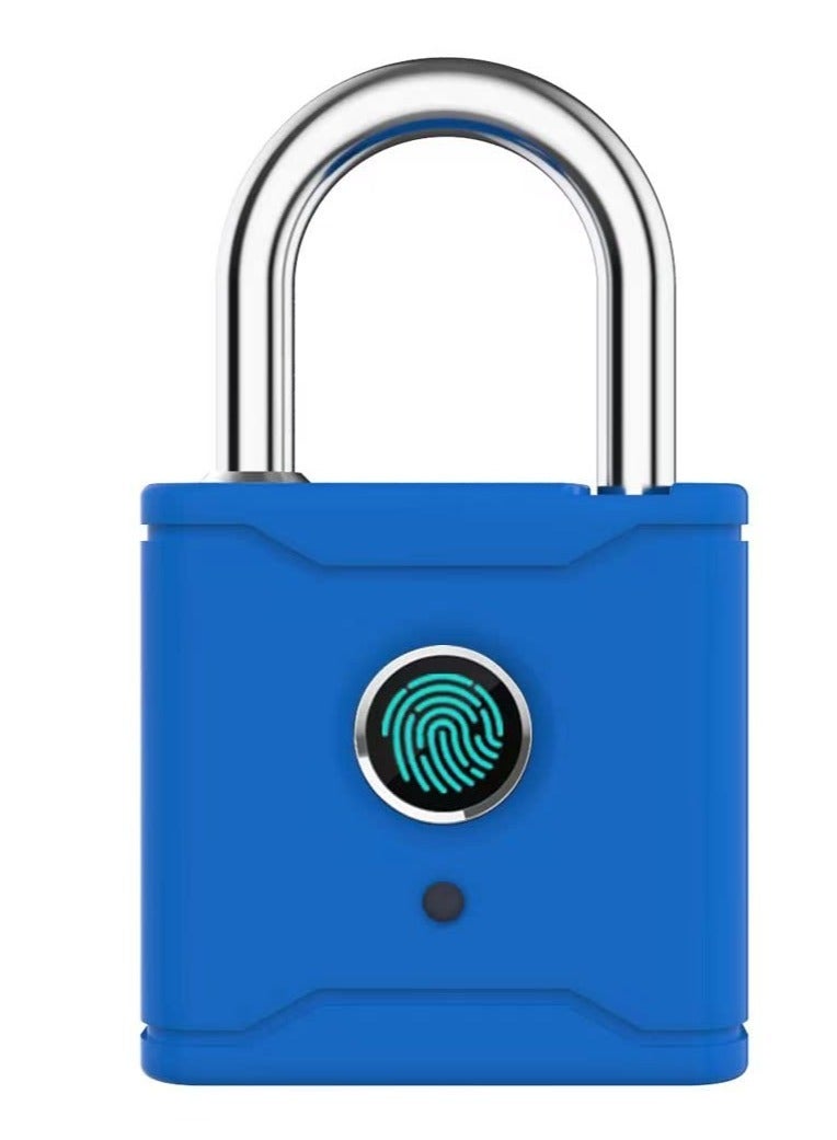 Fingerprint Padlock, Locker Lock Bluetooth Thumbprint Lock, Smart Padlock, Water Resistant, USB Rechargeable,Suitable for Gym,Outdoor,Warehouse, Sports,Suitcase, Bike, School, Fence and Storage