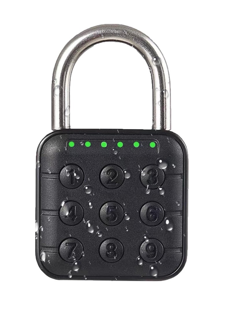 Combination Lock for Locker, 6 Digit Waterproof Smart Code Padlock, Combo Lock, Perfect for Lockers, Luggage, Gym Lockers, Storage Boxes, and Suitcases.