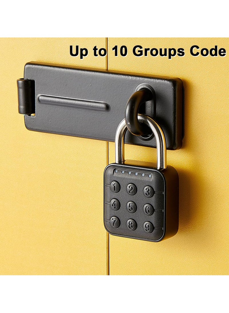 Combination Lock for Locker, 6 Digit Waterproof Smart Code Padlock, Combo Lock, Perfect for Lockers, Luggage, Gym Lockers, Storage Boxes, and Suitcases.