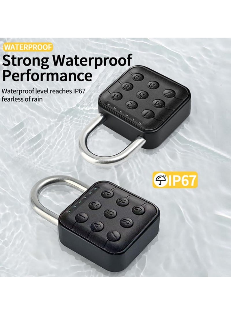 Combination Lock for Locker, 6 Digit Waterproof Smart Code Padlock, Combo Lock, Perfect for Lockers, Luggage, Gym Lockers, Storage Boxes, and Suitcases.