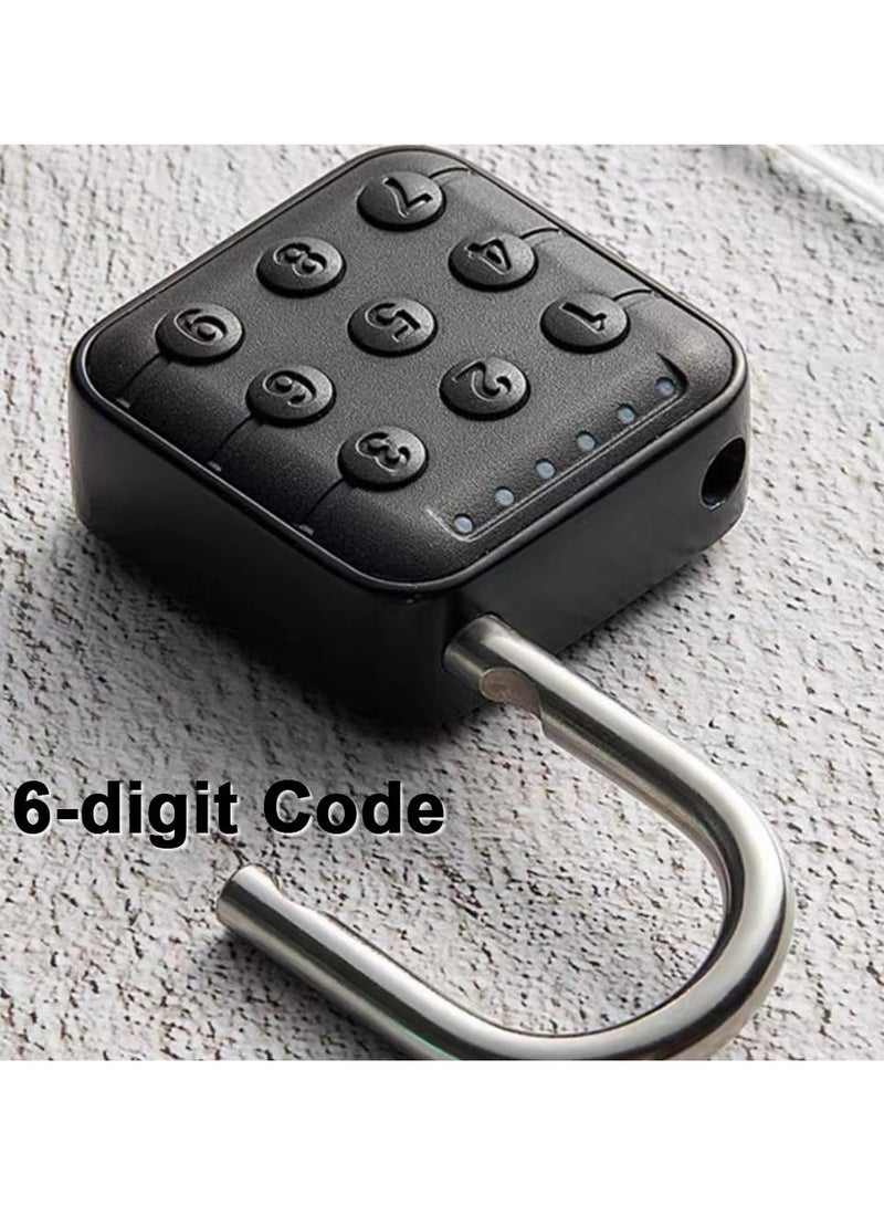 Combination Lock for Locker, 6 Digit Waterproof Smart Code Padlock, Combo Lock, Perfect for Lockers, Luggage, Gym Lockers, Storage Boxes, and Suitcases.