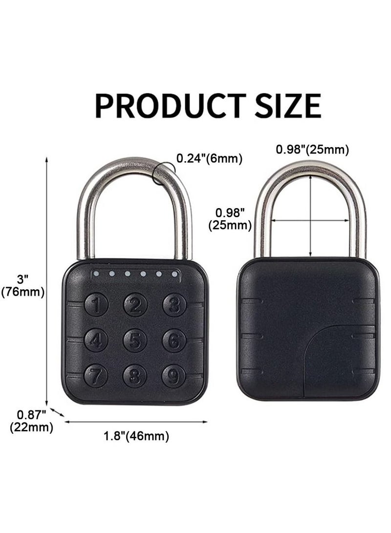 Combination Lock for Locker, 6 Digit Waterproof Smart Code Padlock, Combo Lock, Perfect for Lockers, Luggage, Gym Lockers, Storage Boxes, and Suitcases.